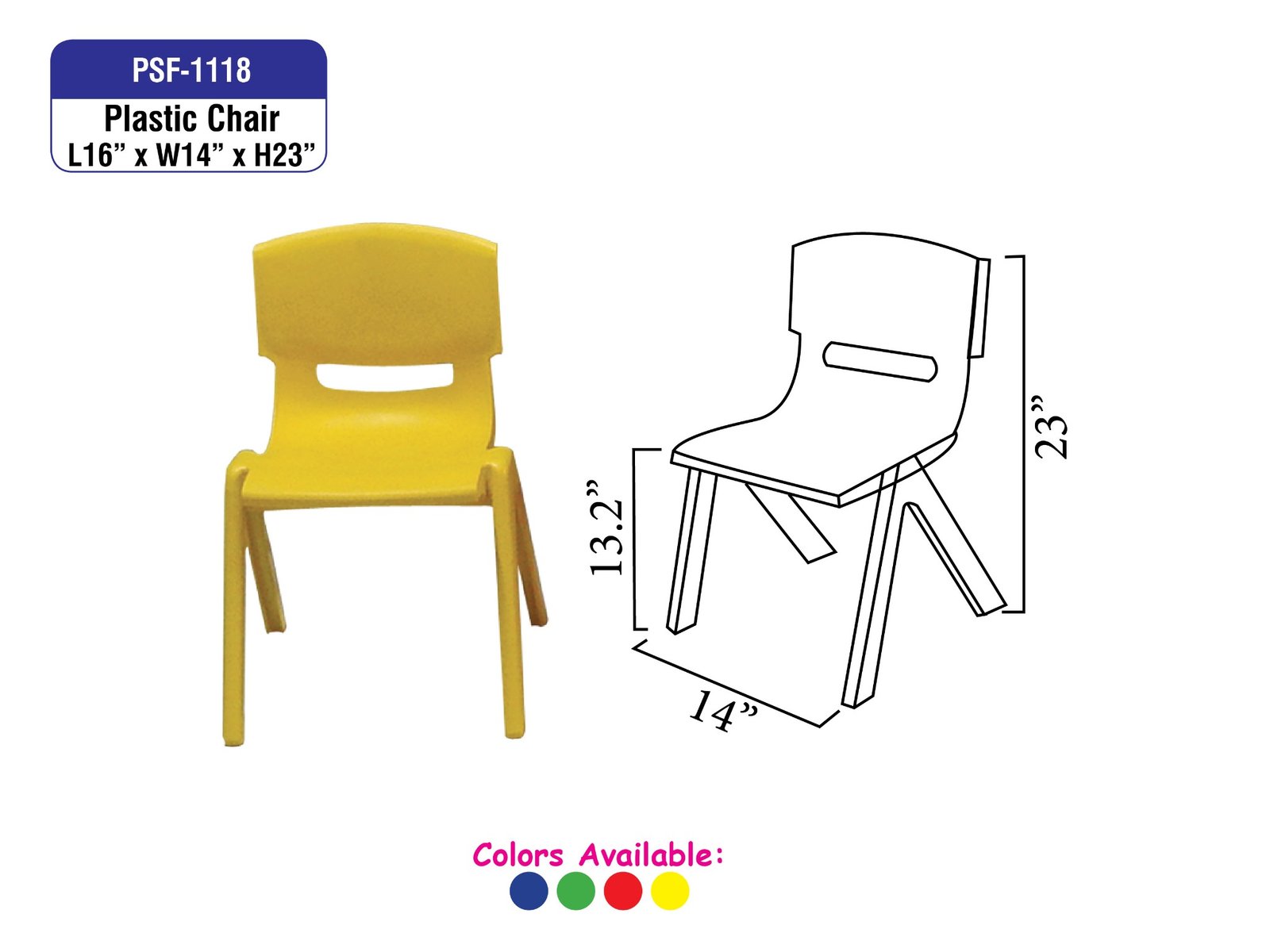 Yellow Classroom Chair