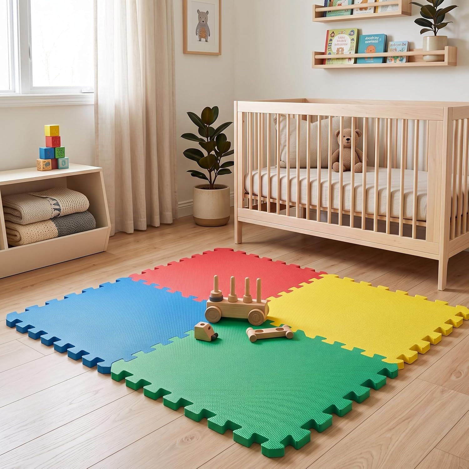 EVA floor mats — room setting