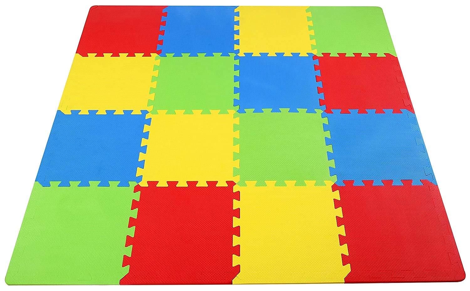 EVA floor mats — interlocking layout